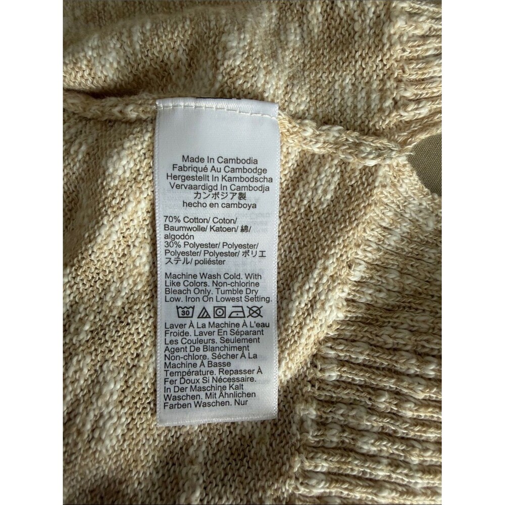 J.Crew Marled Beach Crewneck Sweater Textured Knit Coastal Preppy Size L - Picture 9 of 10